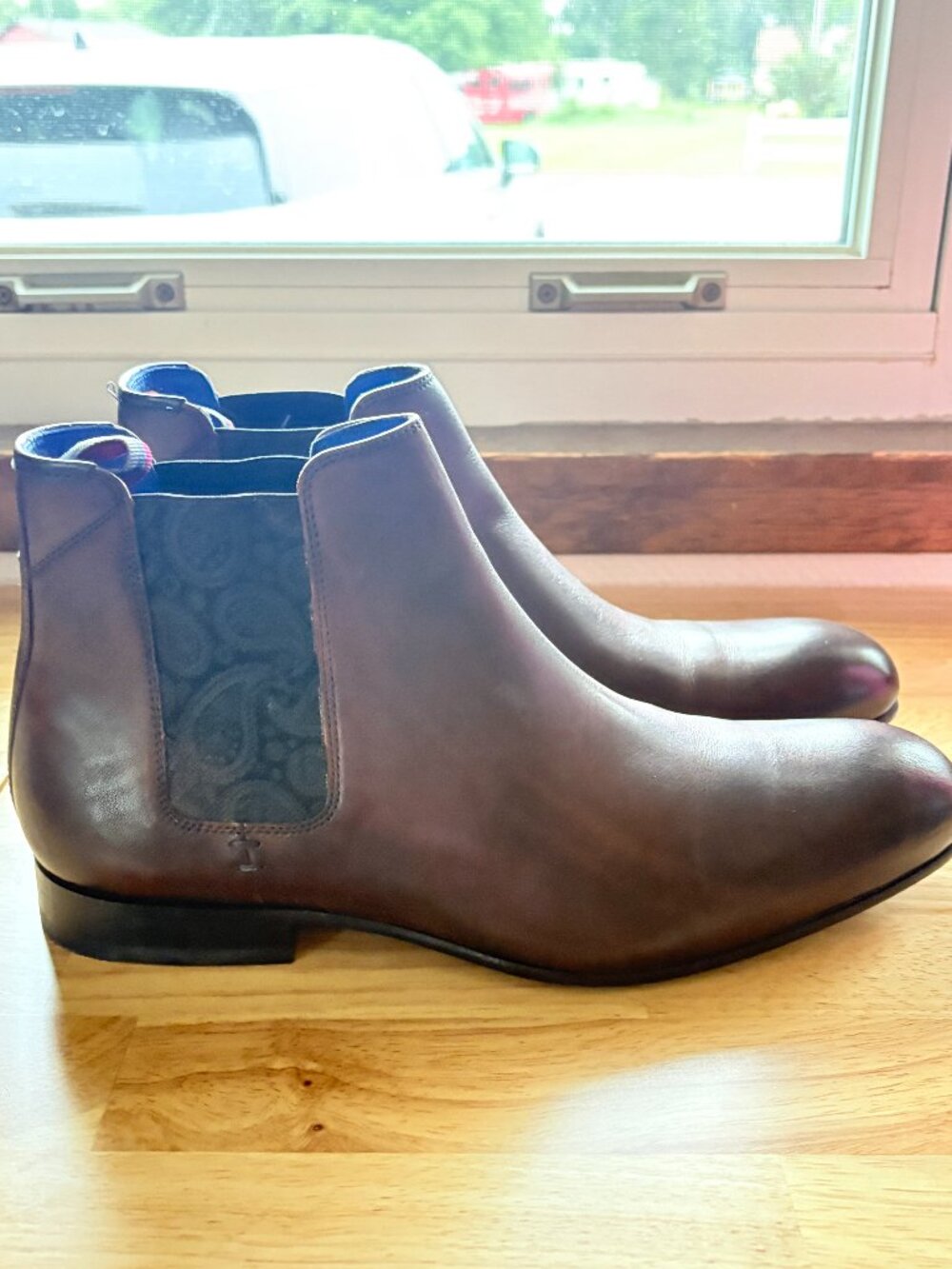 Ted Baker Kayto Men’s Leather Chelsea Boots Brown Size 10.5 Dress Ankle Boots